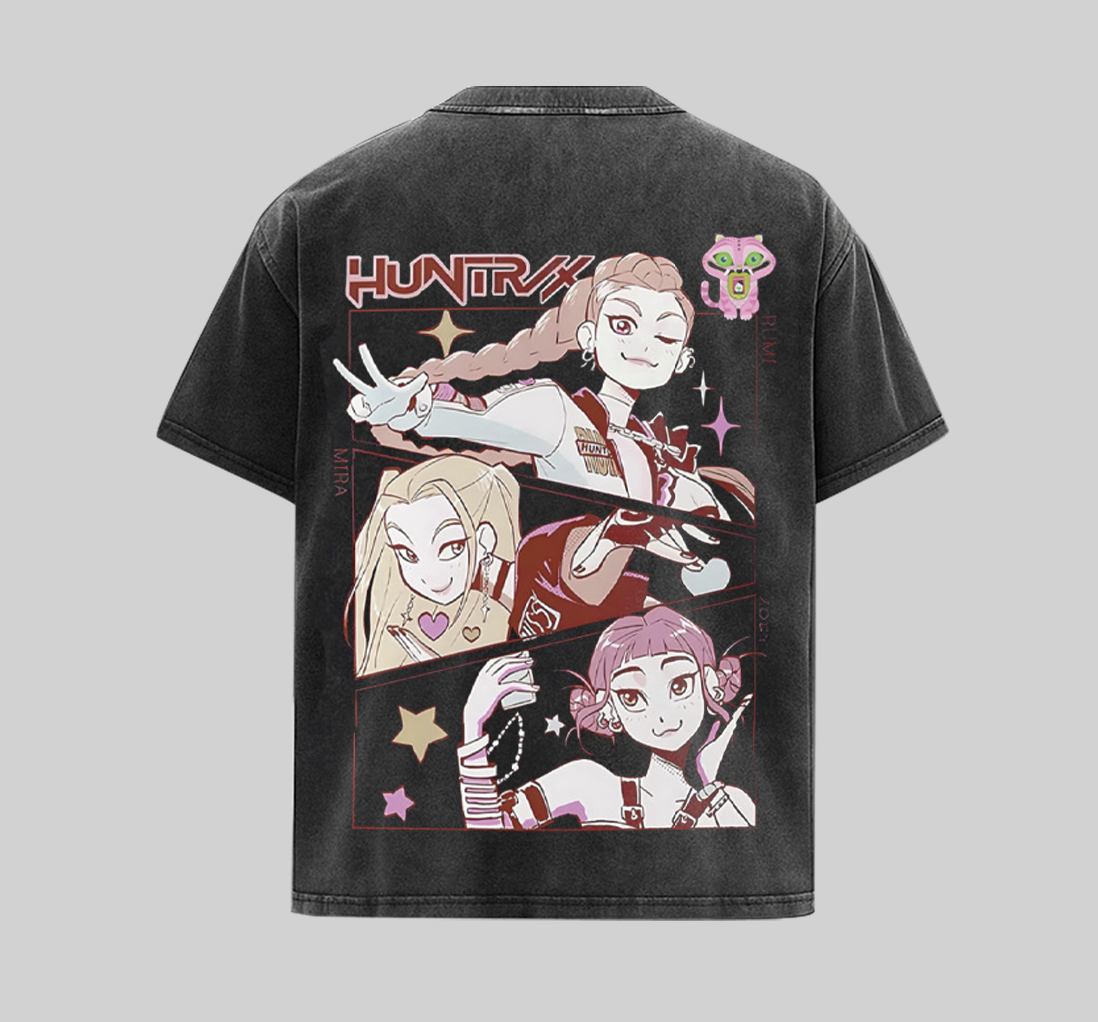 Huntrix Kpop Demon Hunter VRS Graphic Tee [KPX] - Image 2
